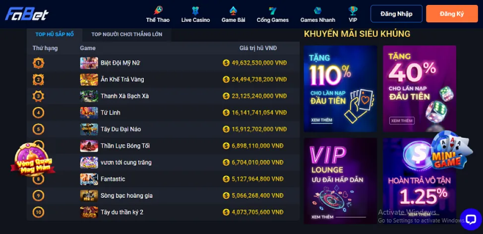 Blackjack tại GA77